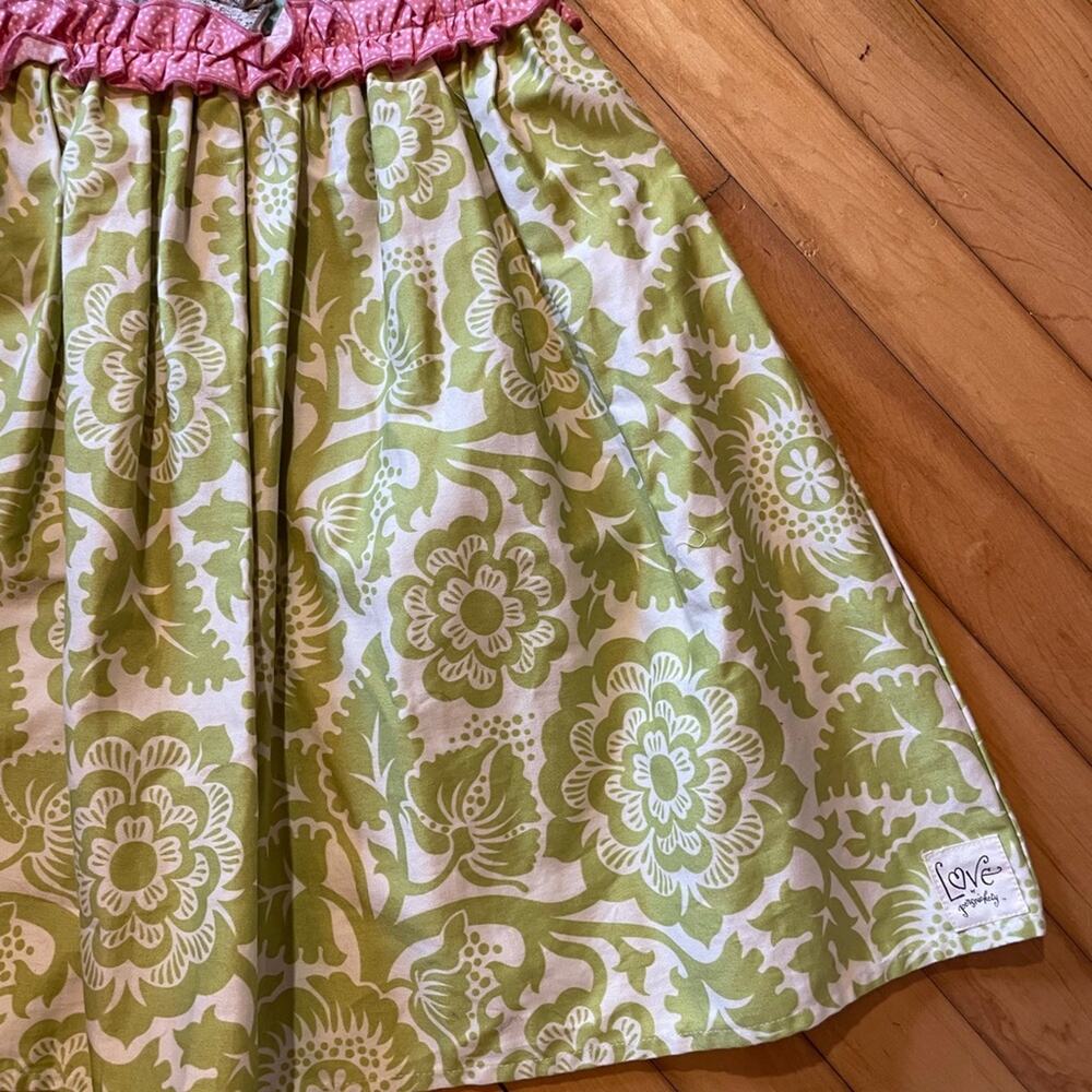 Persnickety Pastel Damask Cotton Dress - Picture 2 of 5